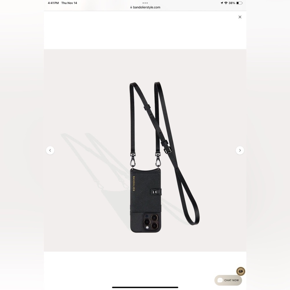 Bandolier iPhone 14 Pro Mila MagSafe Charging Crossbody Black / Pewter